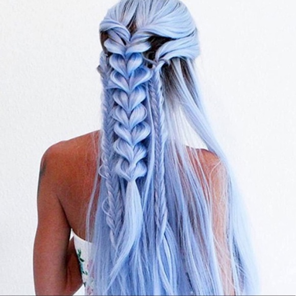 💕Baby Blue OMBRÉ 24” STRAIGHT LACE FRONTWIG NWT